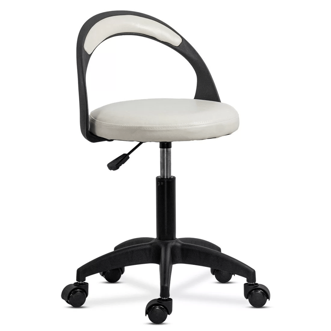 Scaun laborator role ajustabil spatar ergonomic OFF1020 Robin ALB