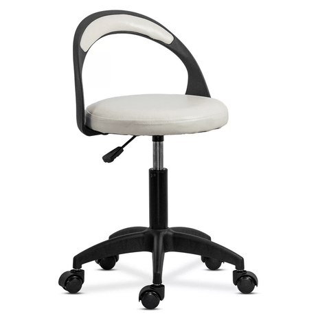 Scaun laborator role ajustabil spatar ergonomic OFF1020 Robin ALB