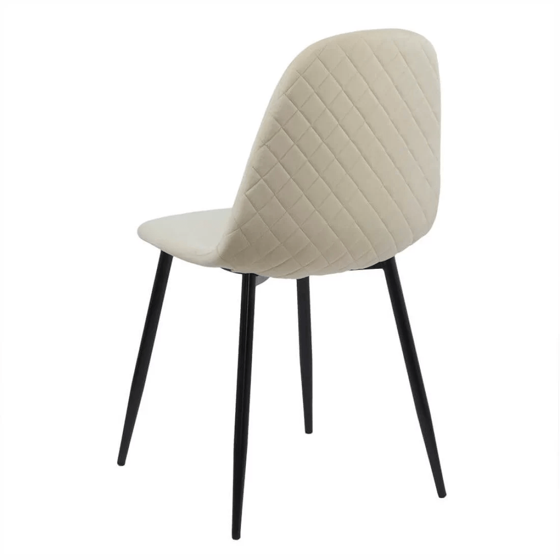 Scaun living crem catifea picioare metalice BUC237X Loft