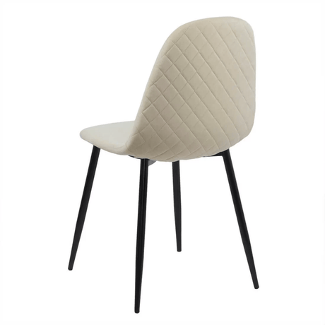 Scaun living crem catifea picioare metalice BUC237X Loft