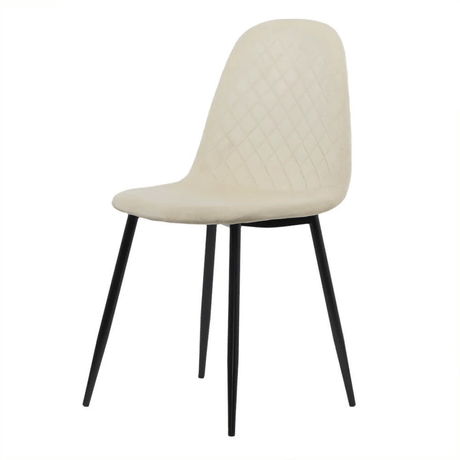 Scaun living crem catifea picioare metalice BUC237X Loft