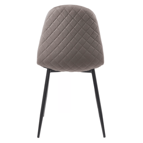 Scaun living gri catifea picioare metalice BUC237X Loft