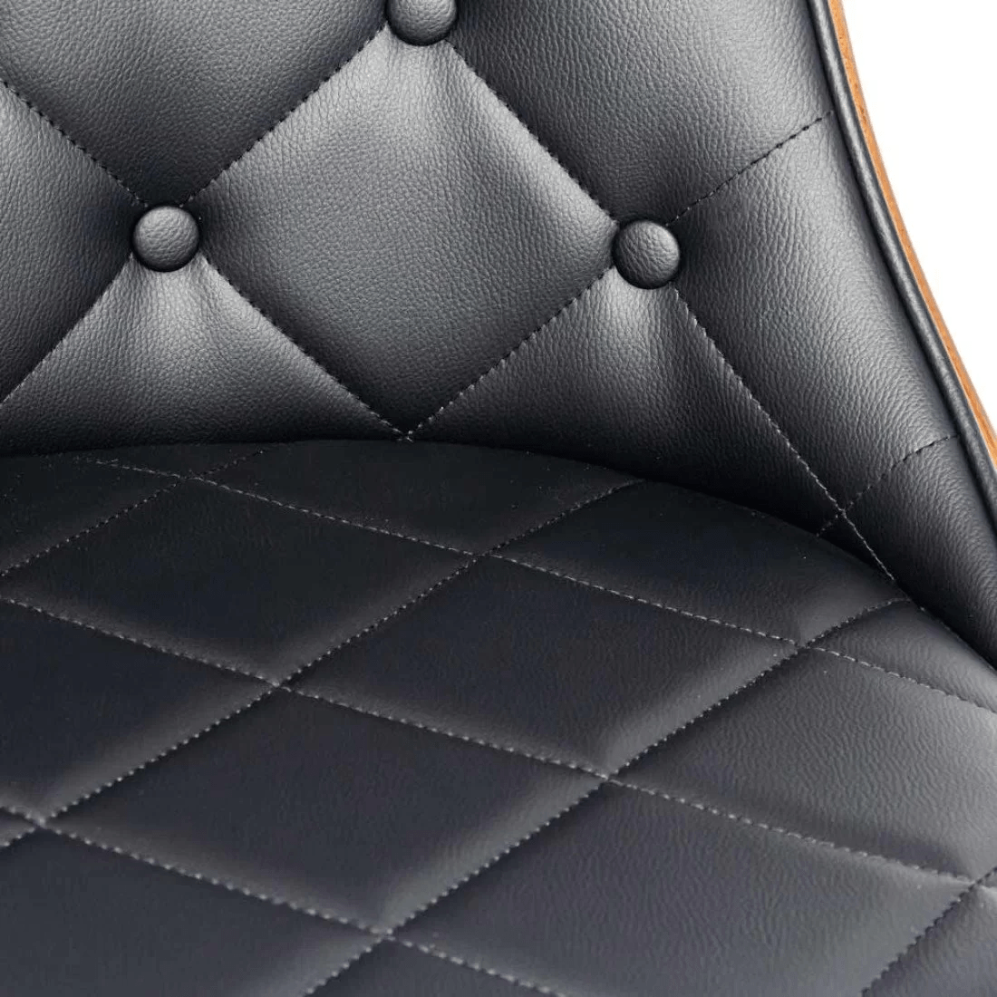 Scaun living piele spatar lemn picioare lemn reglabile BUC024 Nook