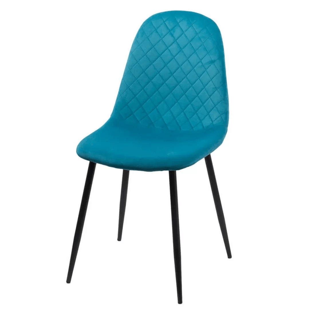 Scaun living turcoaz catifea picioare metalice BUC237X Loft