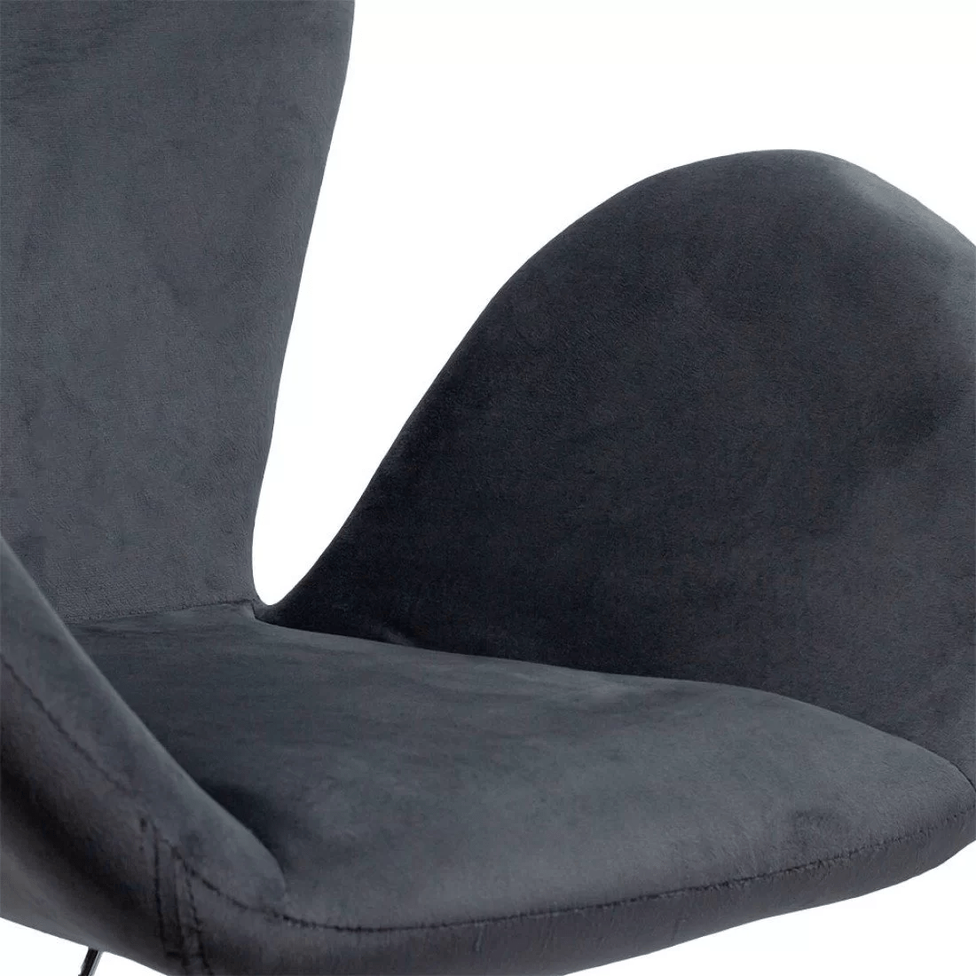 Scaun relaxare catifea cadru cromat reglabil REL406 Eden