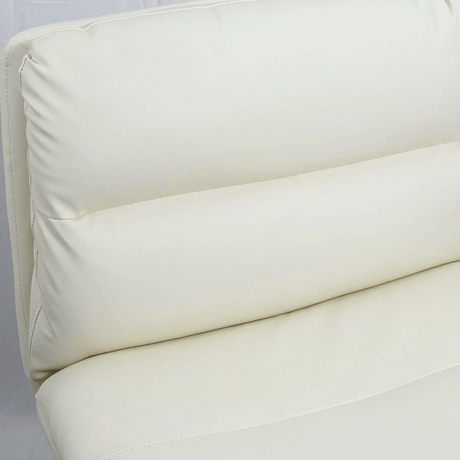 Scaun relaxare piele cadru negru reglabil REL407 Mobi CREM