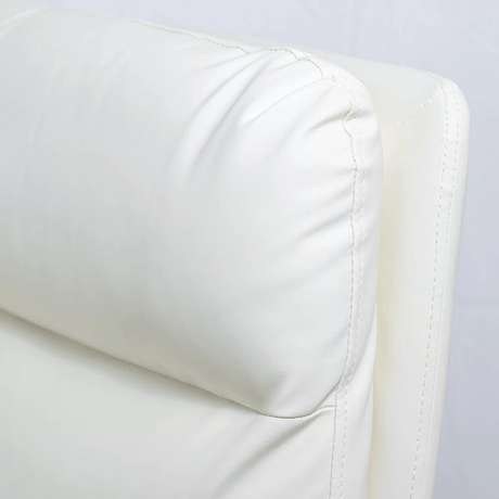 Scaun relaxare piele cadru negru reglabil REL407 Mobi CREM