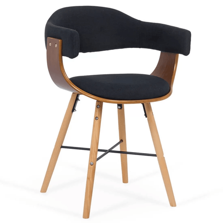 Scaun stofa cadru lemn fag BUC016 Sunroom NEGRU