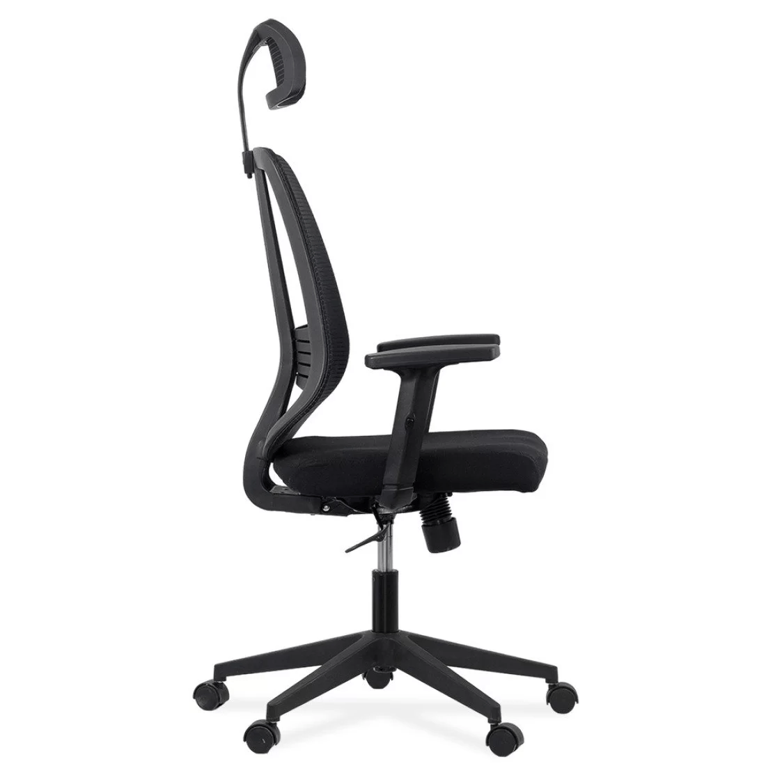 Scaun stofa negru multiblock tetiera brate reglabile OFF402 Diversity