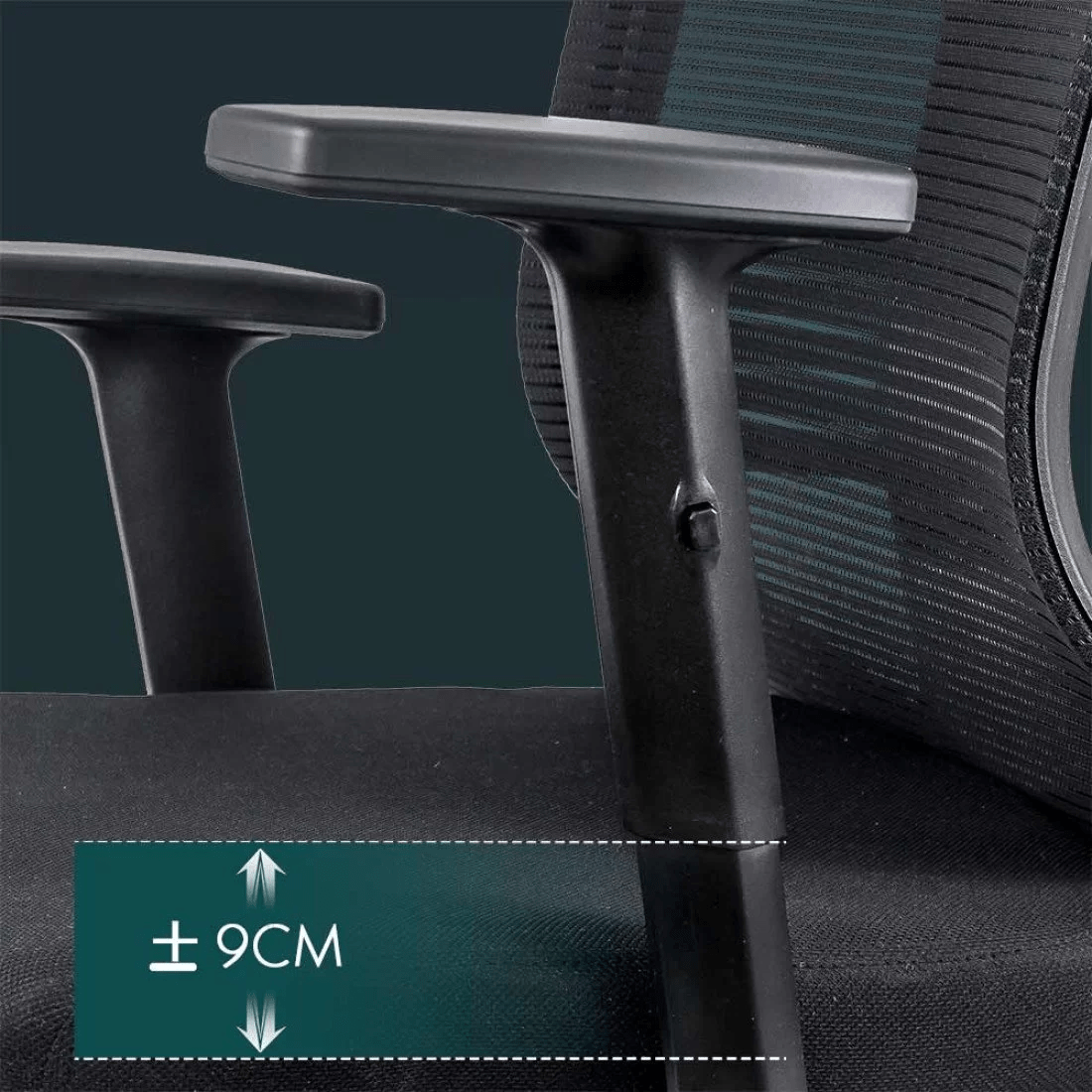 Scaun stofa negru multiblock tetiera brate reglabile OFF402 Diversity