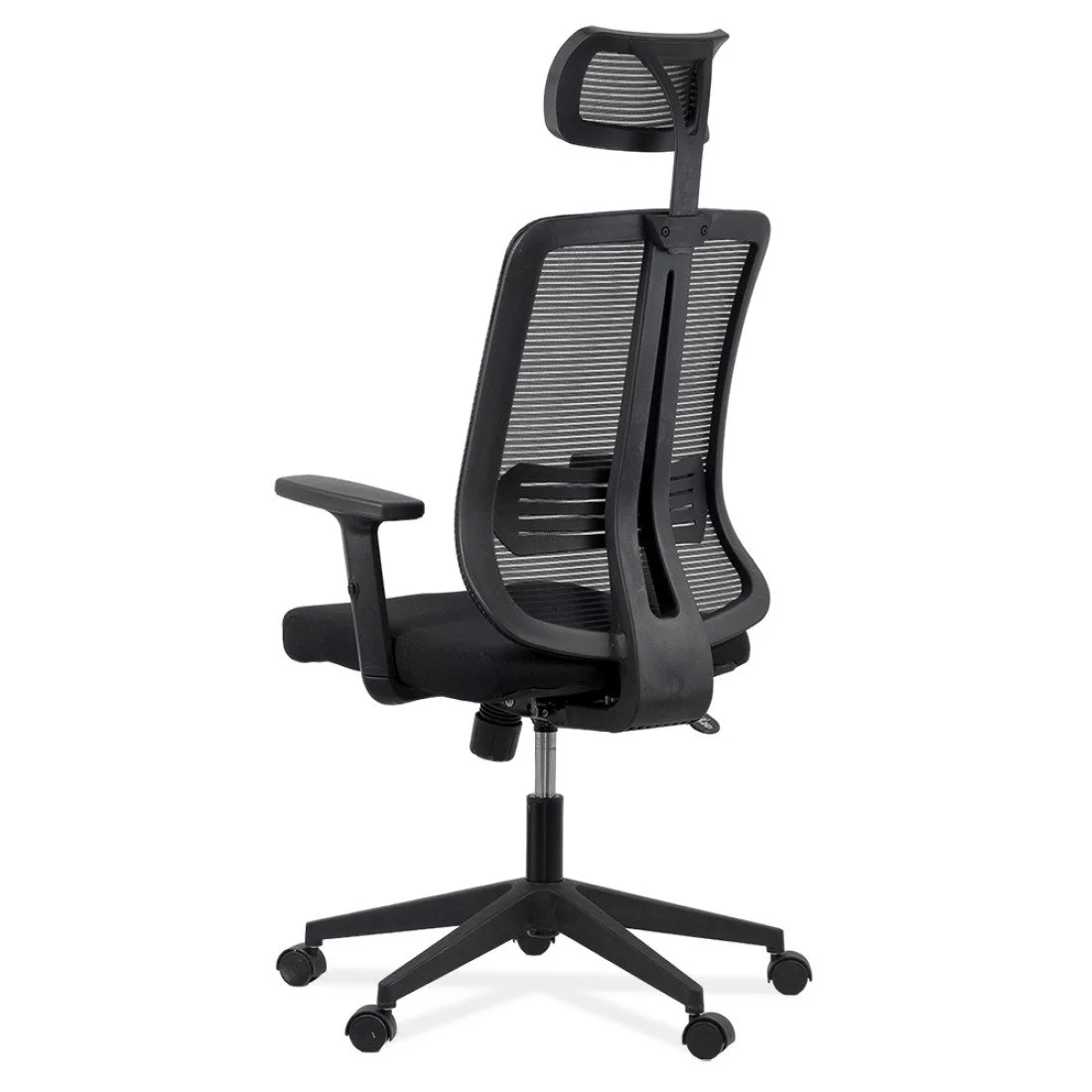 Scaun stofa negru multiblock tetiera brate reglabile OFF402 Diversity