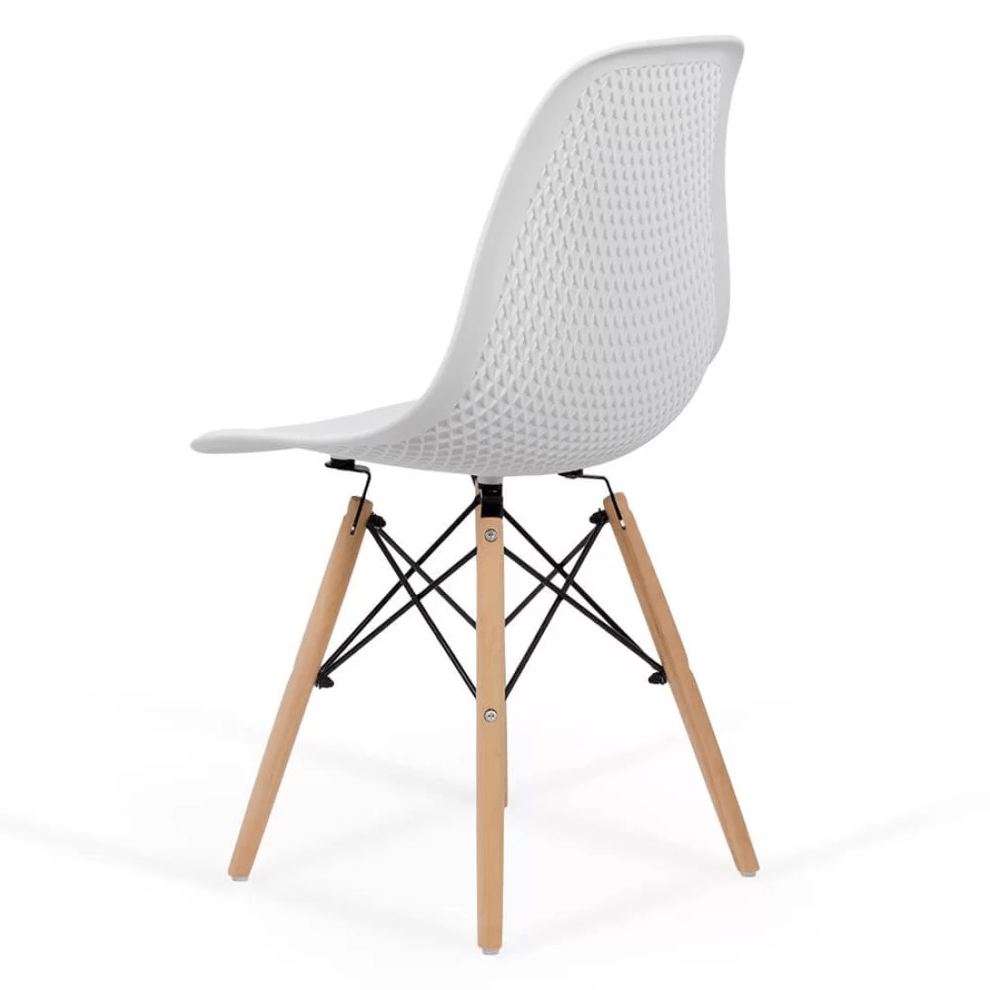 Scaun terasa alb abs cadru lemn BUC254 Fields