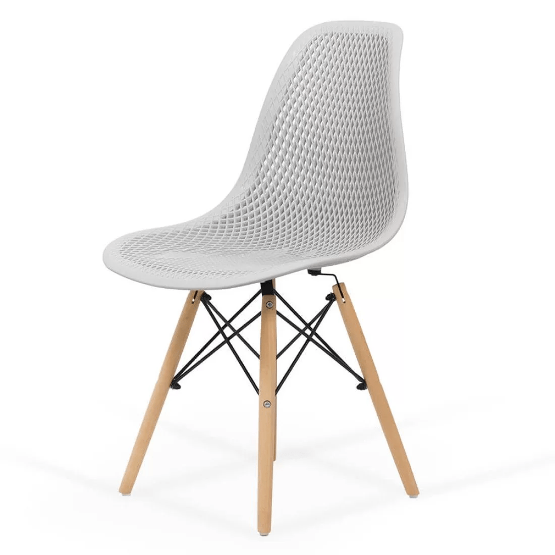 Scaun terasa gri abs cadru lemn BUC254 Fields