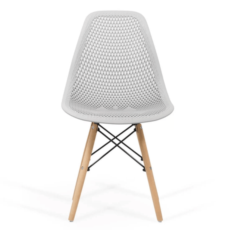 Scaun terasa gri abs cadru lemn BUC254 Fields