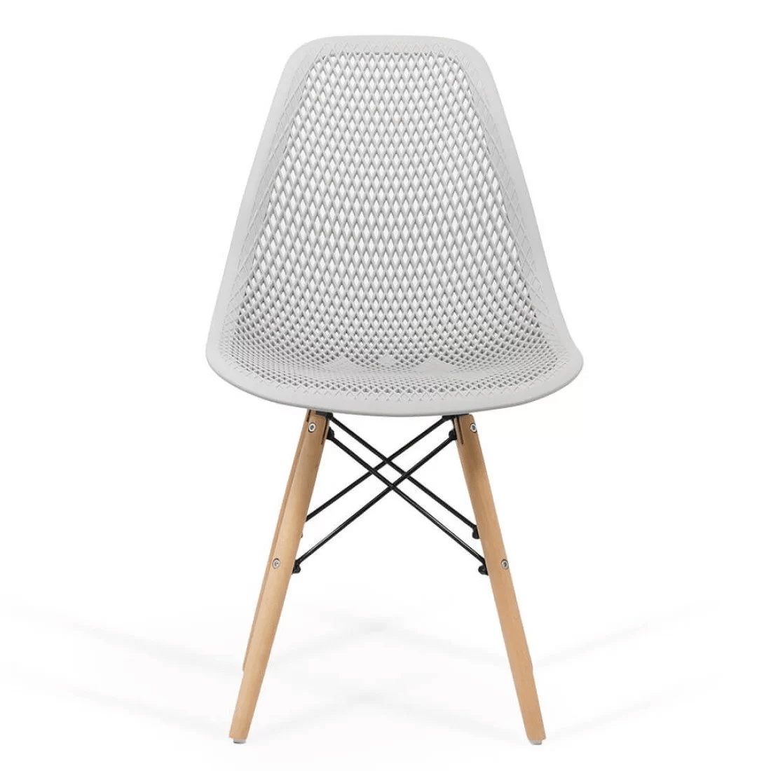 Scaun terasa gri abs cadru lemn BUC254 Fields