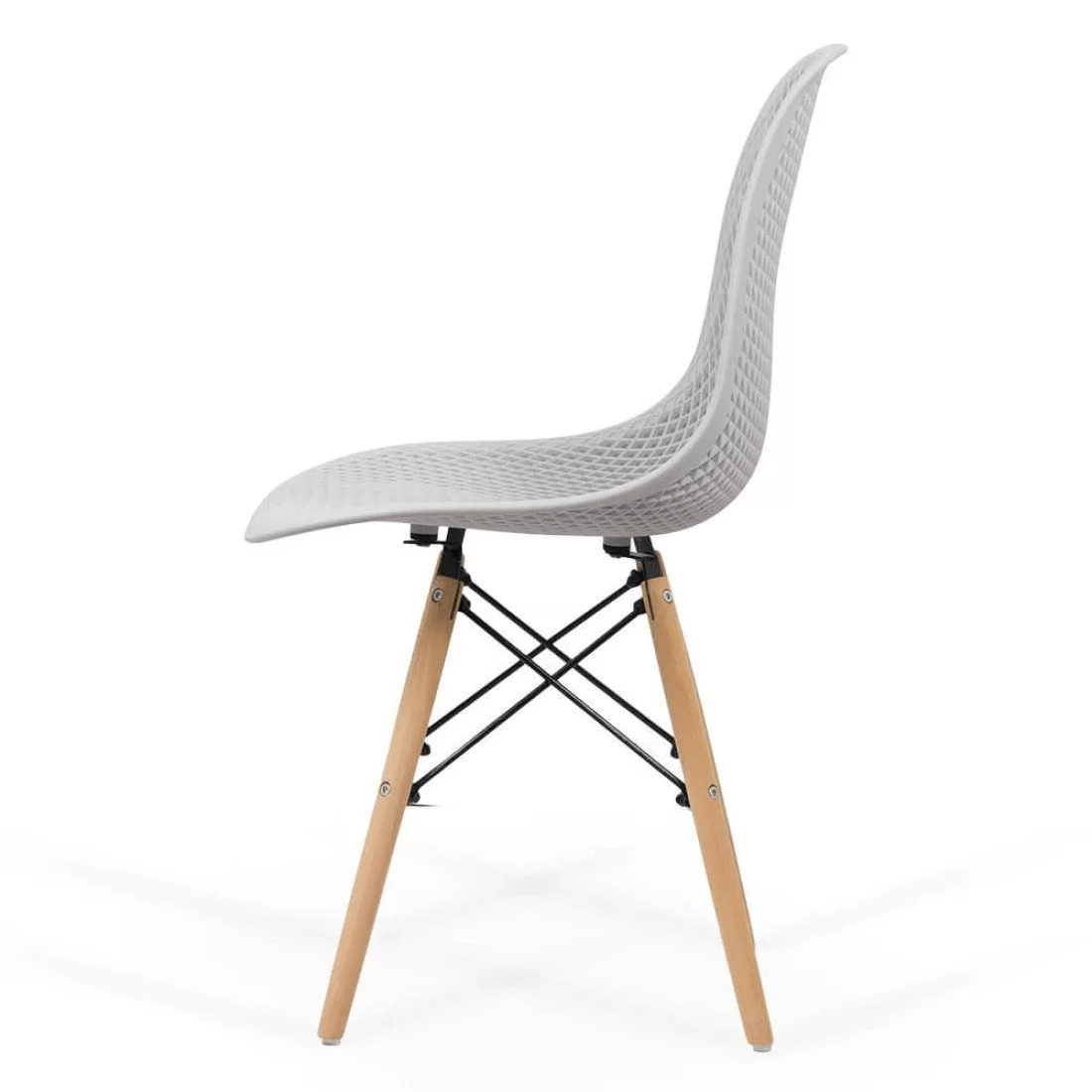 Scaun terasa gri abs cadru lemn BUC254 Fields