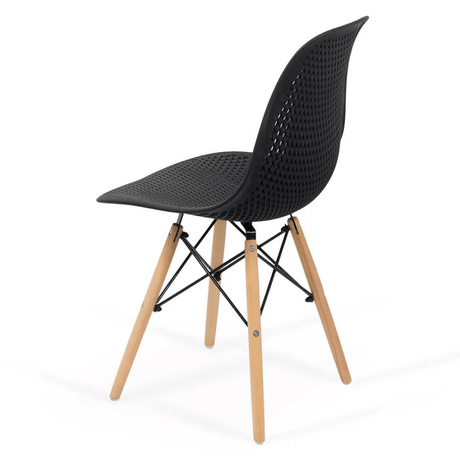 Scaun terasa negru abs cadru lemn BUC254 Fields