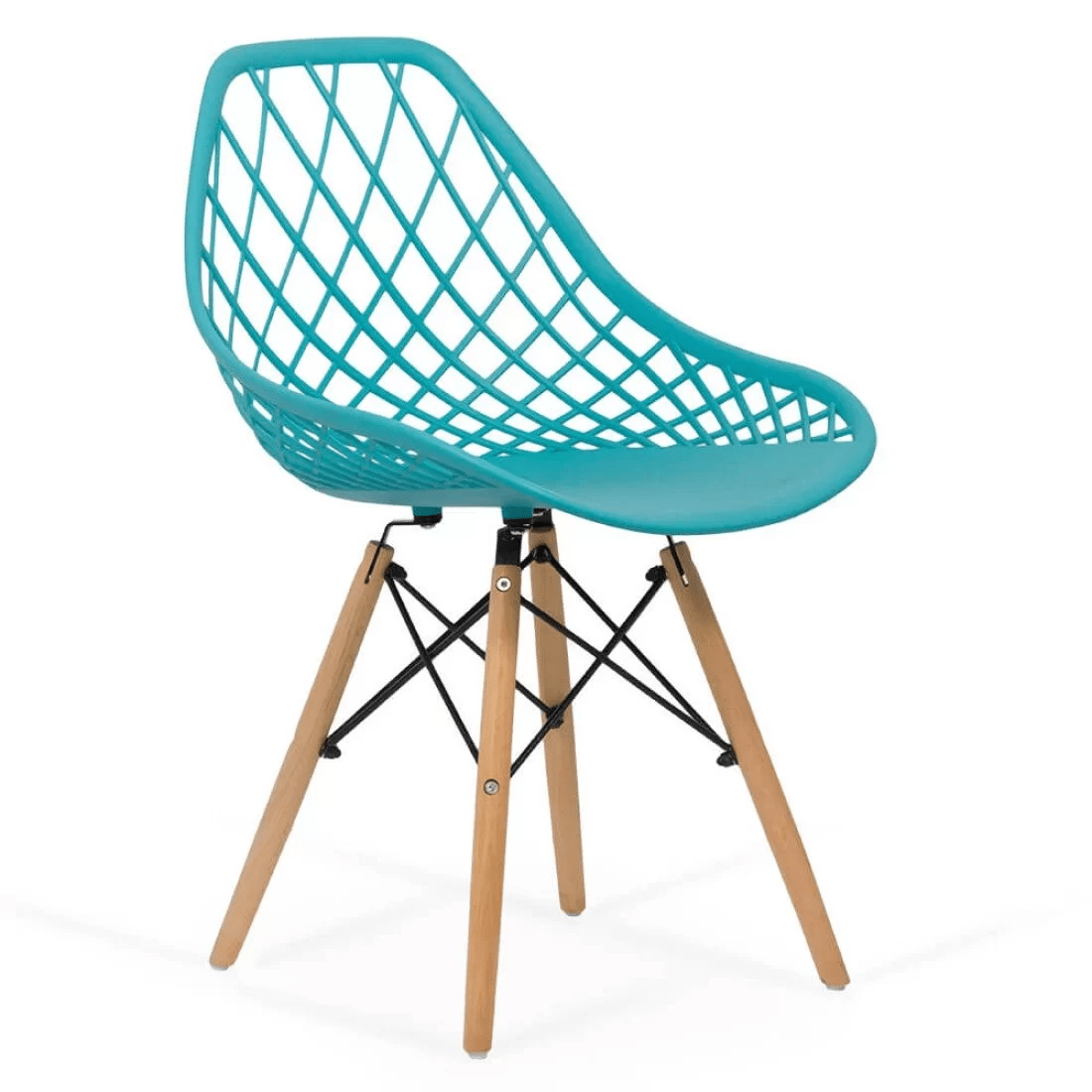Scaun terasa turcoaz abs cadru lemn BUC220 Aircloud