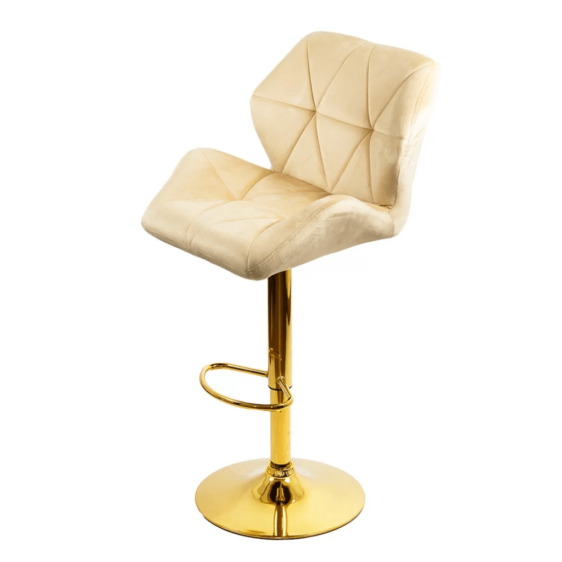 Scaun bar catifea cadru auriu reglabil ABS148 Diamond Ray