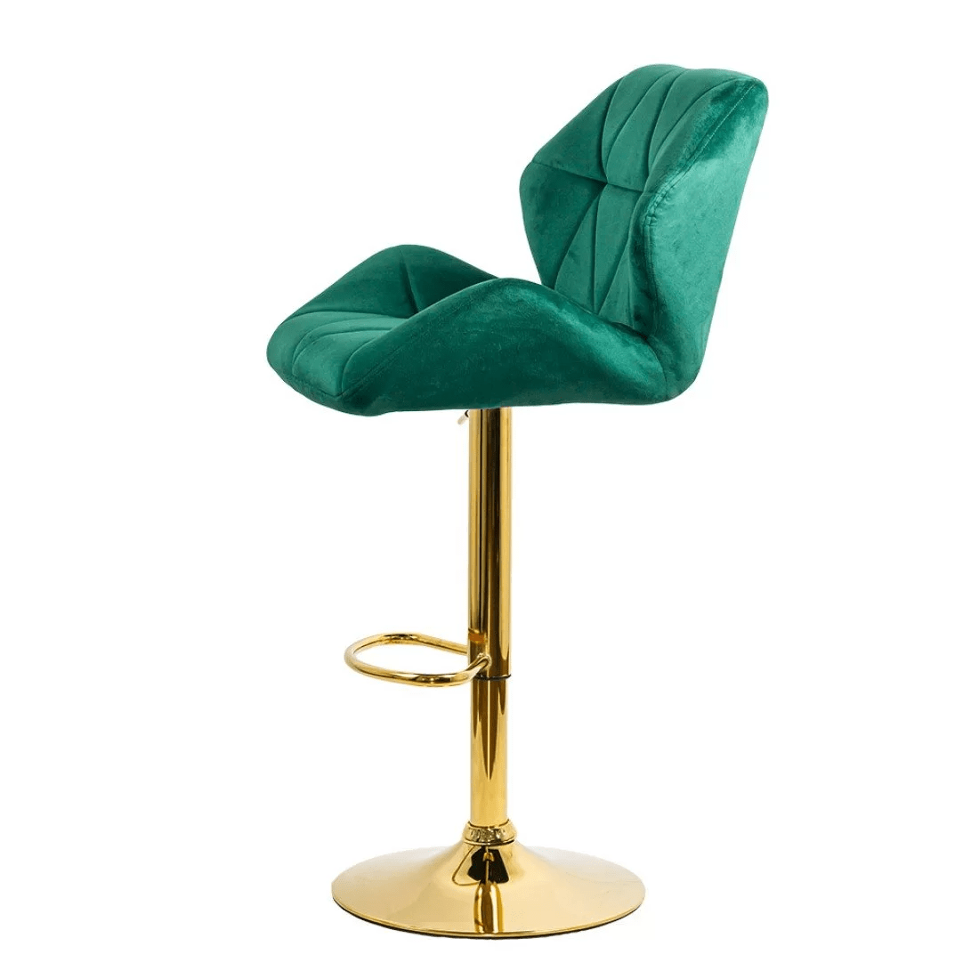 Scaun bar catifea cadru auriu reglabil ABS148 Diamond Ray