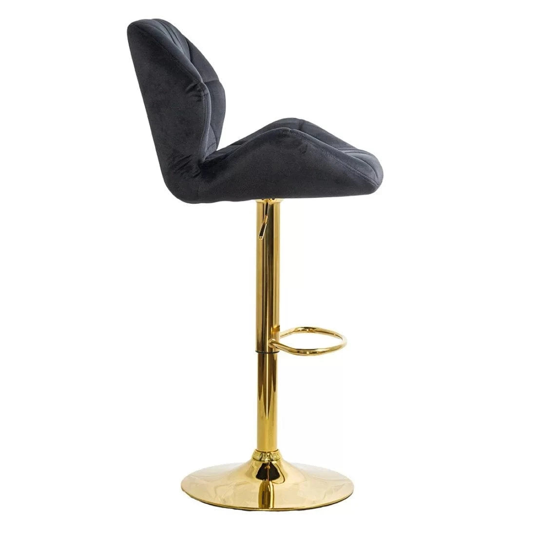 Scaun bar catifea cadru auriu reglabil ABS148 Diamond Ray