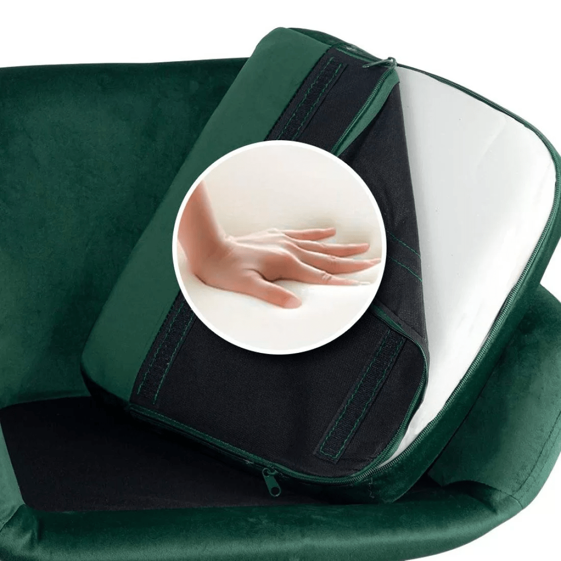 Scaun bar catifea picioare lemn sezut lavabil ABS1271 Studio