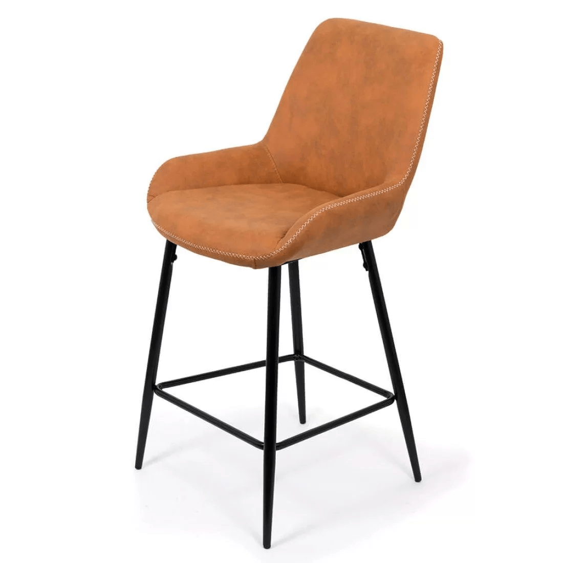 Scaun bar piele cadru metalic negru ABS146 City Lights