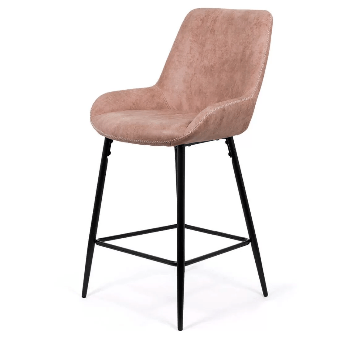 Scaun bar piele cadru metalic negru ABS146 City Lights