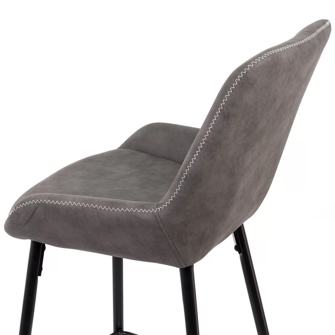 Scaun bar piele cadru metalic negru ABS146 City Lights