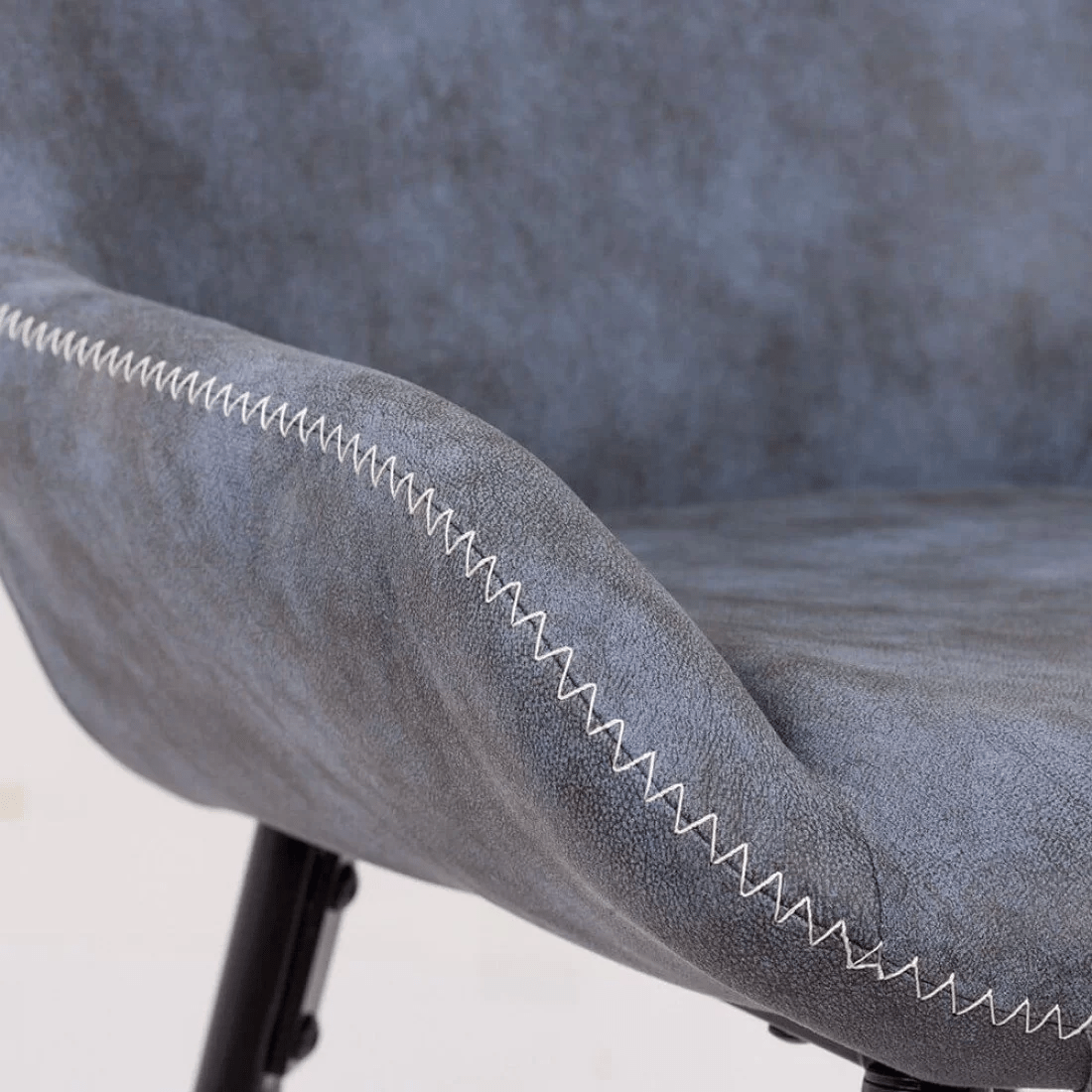 Scaun bar piele cadru metalic negru ABS146 City Lights