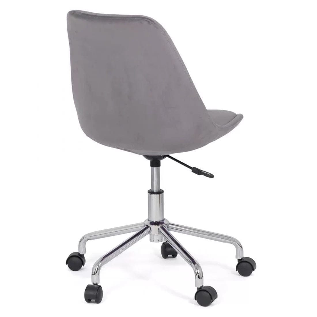 Scaun birou copii catifea cadru otel reglabil OFF333 Lofty GRI INCHIS