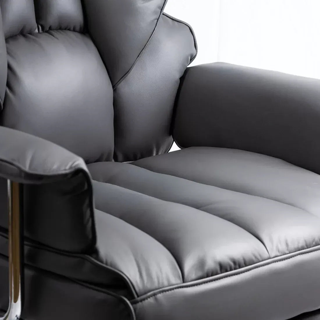 Scaun birou piele relaxare cadru otel 150 kg OFF413 Roy