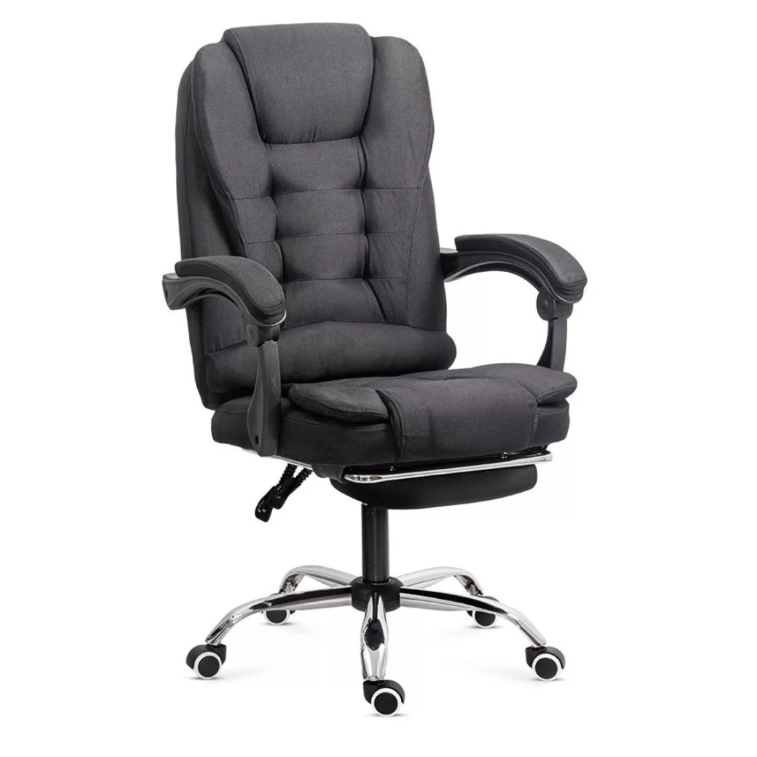 Scaun masaj stofa extensibil telecomanda OFF4181M Resta NEGRU