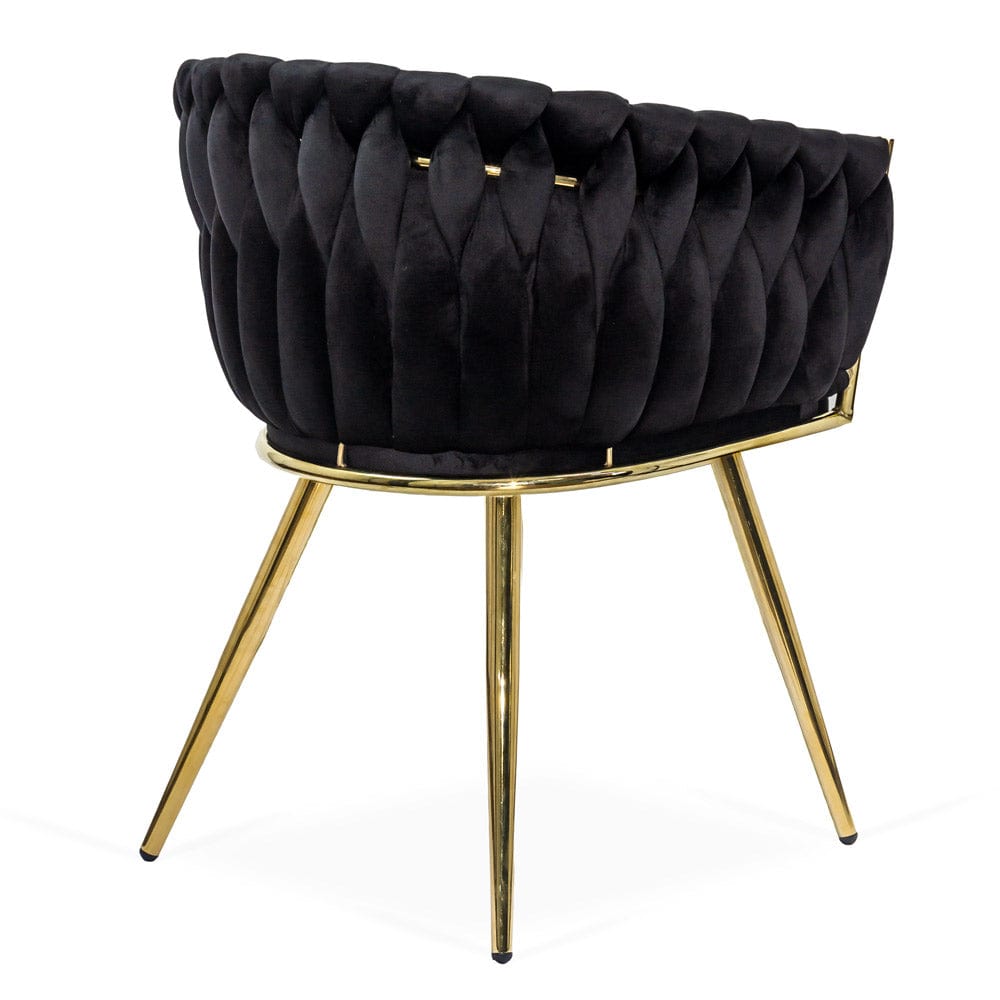 Scaun living catifea buretat cadru metalic auriu BUC261 Lyre