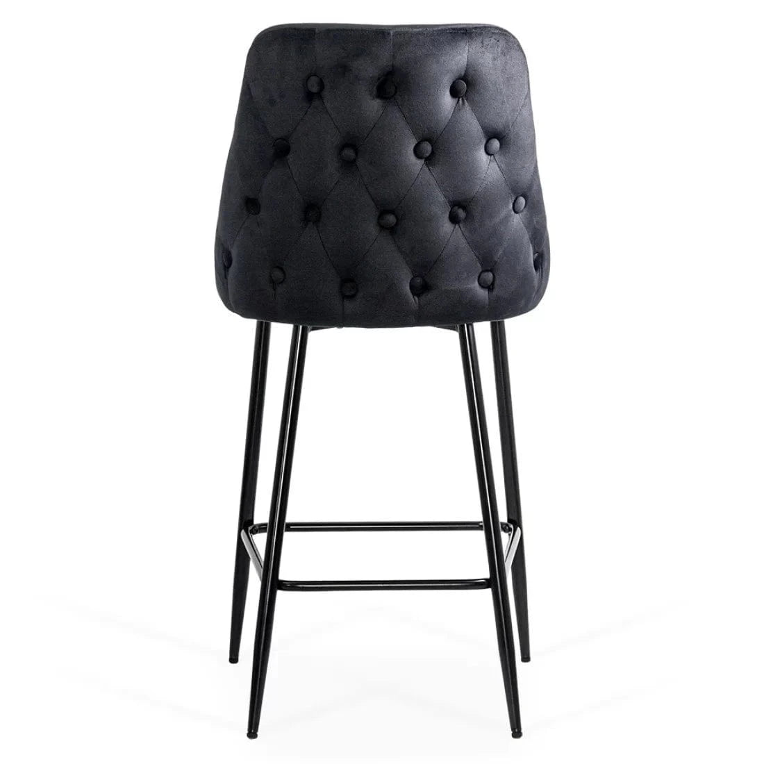 Scaun bar catifea cadru metalic negru ABS143 Ontario