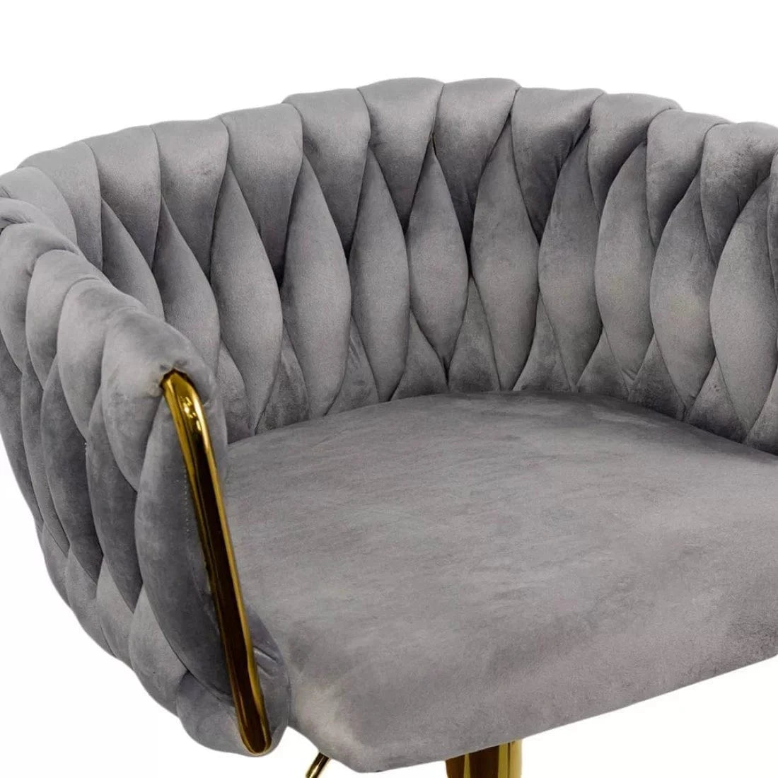 Scaun bar catifea cadru otel auriu ajustabil ABS118P Tuscan