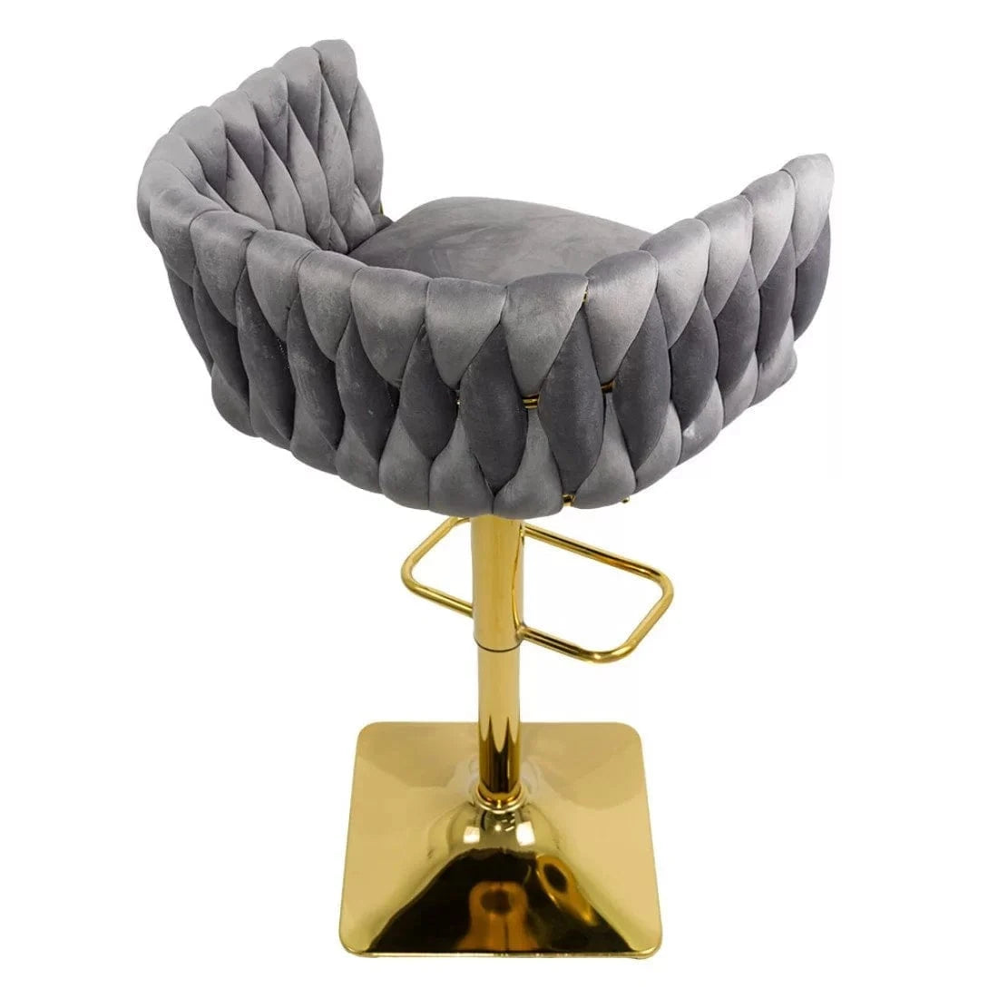 Scaun bar catifea cadru otel auriu ajustabil ABS118P Tuscan