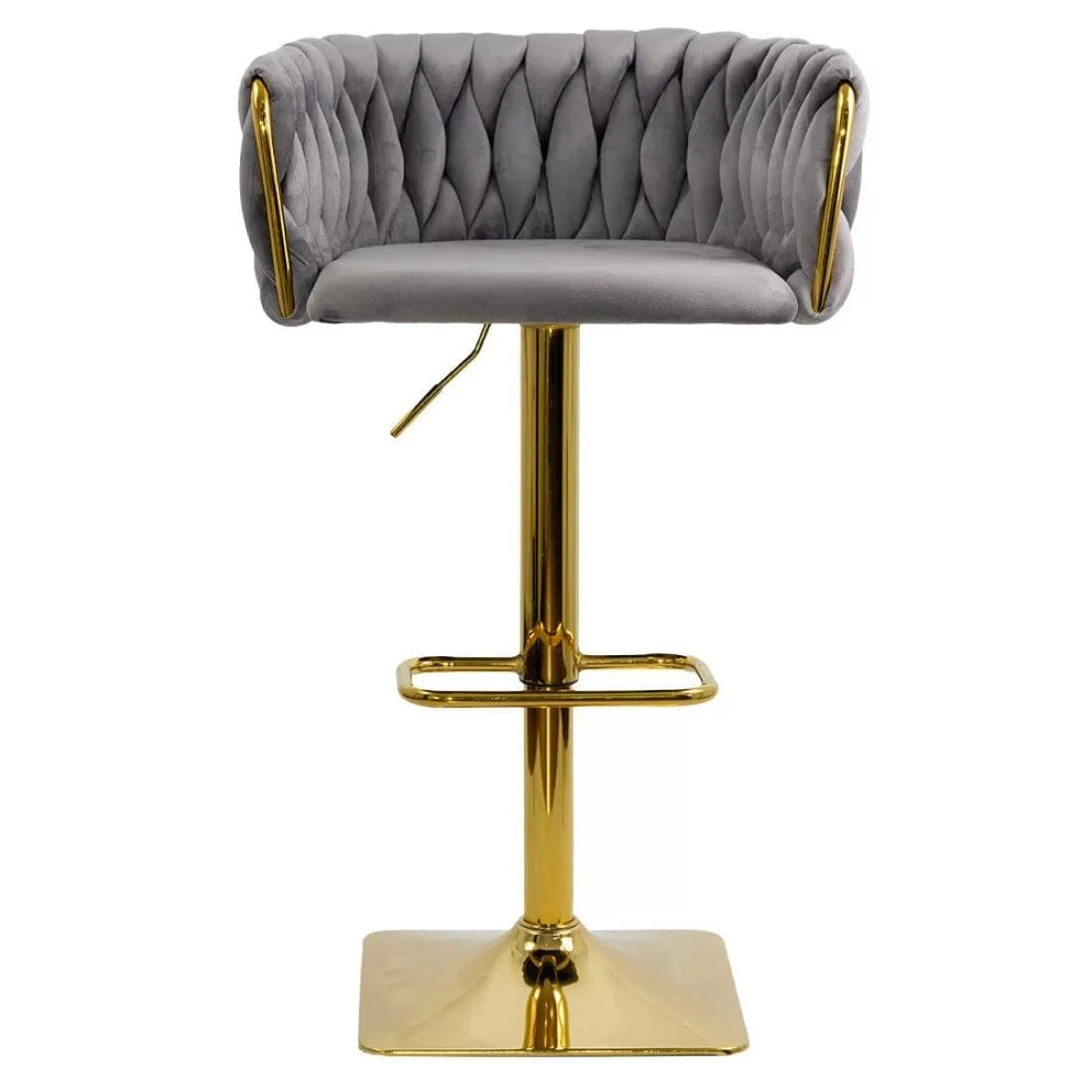 Scaun bar catifea cadru otel auriu ajustabil ABS118P Tuscan