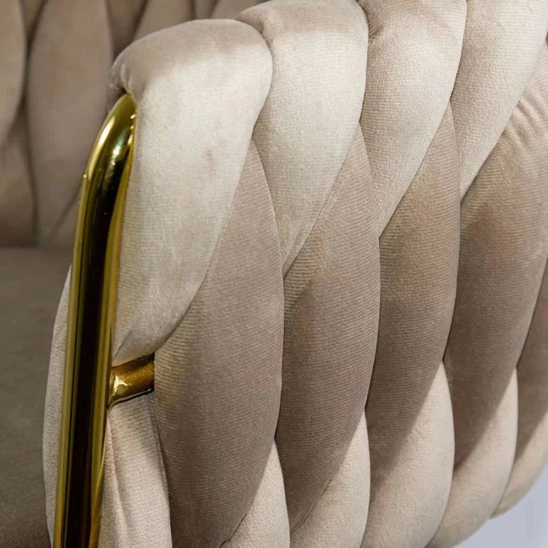 Scaun bar catifea cadru otel auriu ajustabil ABS118P Tuscan