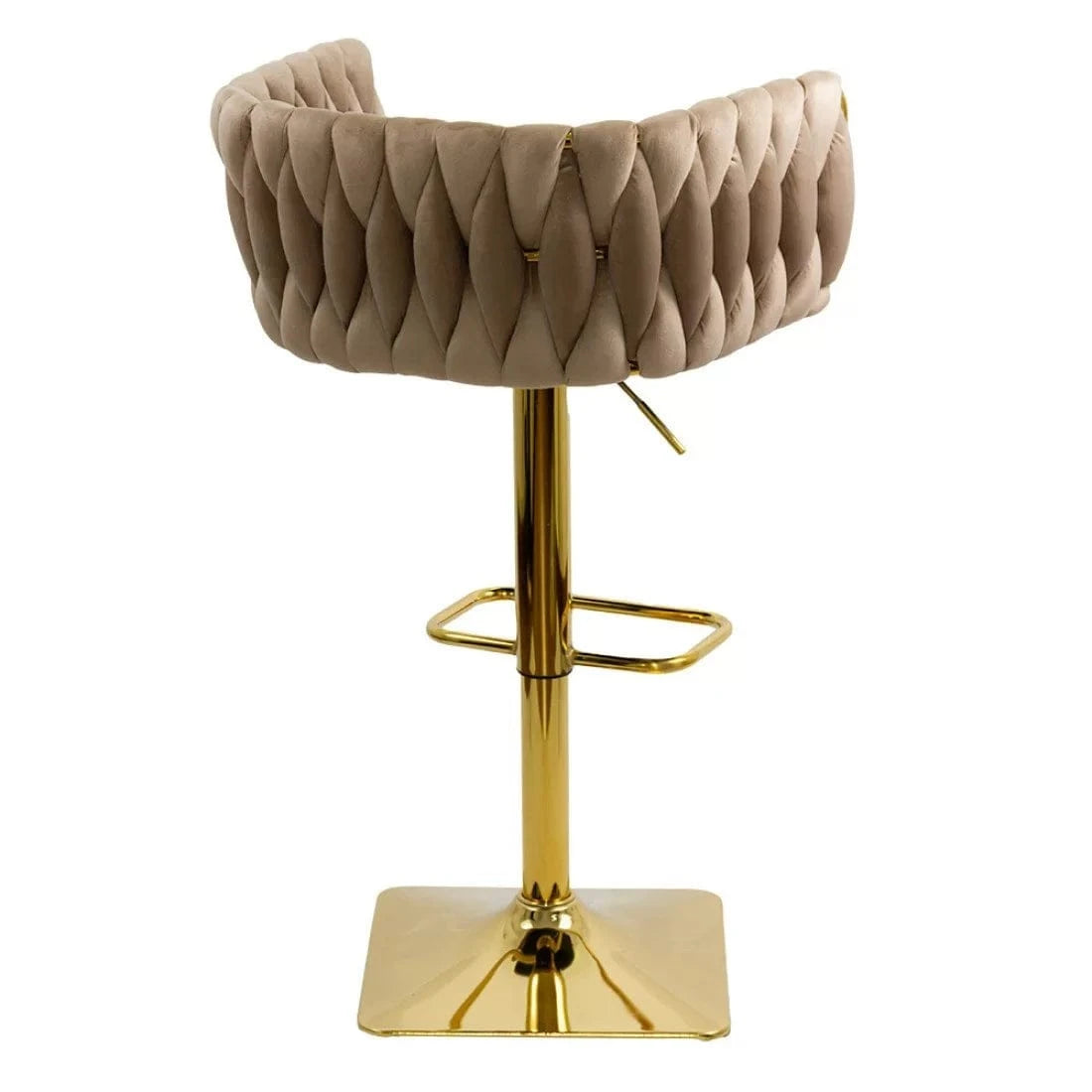 Scaun bar catifea cadru otel auriu ajustabil ABS118P Tuscan