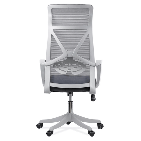Scaun birou antracit, sezut buretat, spatar panza, OFF431 Aero Light