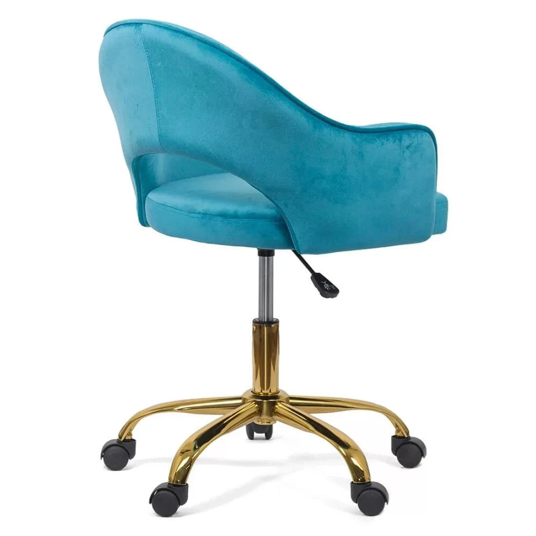 Scaun birou catifea buretat cadru auriu reglabil OFF640 Praetorium Gold