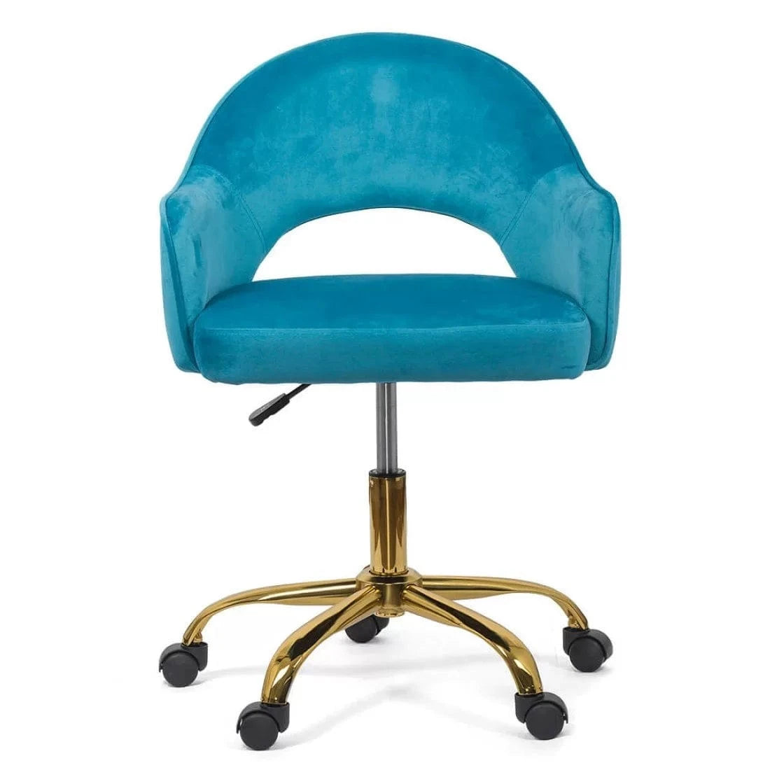 Scaun birou catifea buretat cadru auriu reglabil OFF640 Praetorium Gold