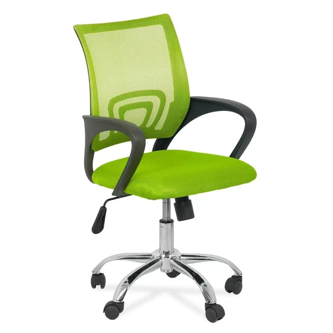 Scaun birou compact stofa sezut buretat spatar plasa OFF619 Aero Office VERDE DESCHIS