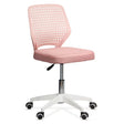 Scaun birou compact stofa sezut buretat spatar plastic OFF329 Smartis ROZ