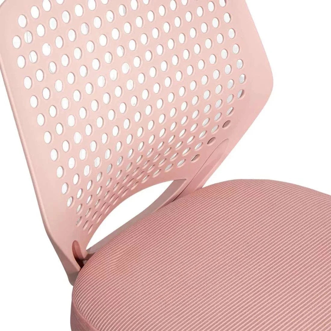 Scaun birou compact stofa sezut buretat spatar plastic OFF329 Smartis ROZ