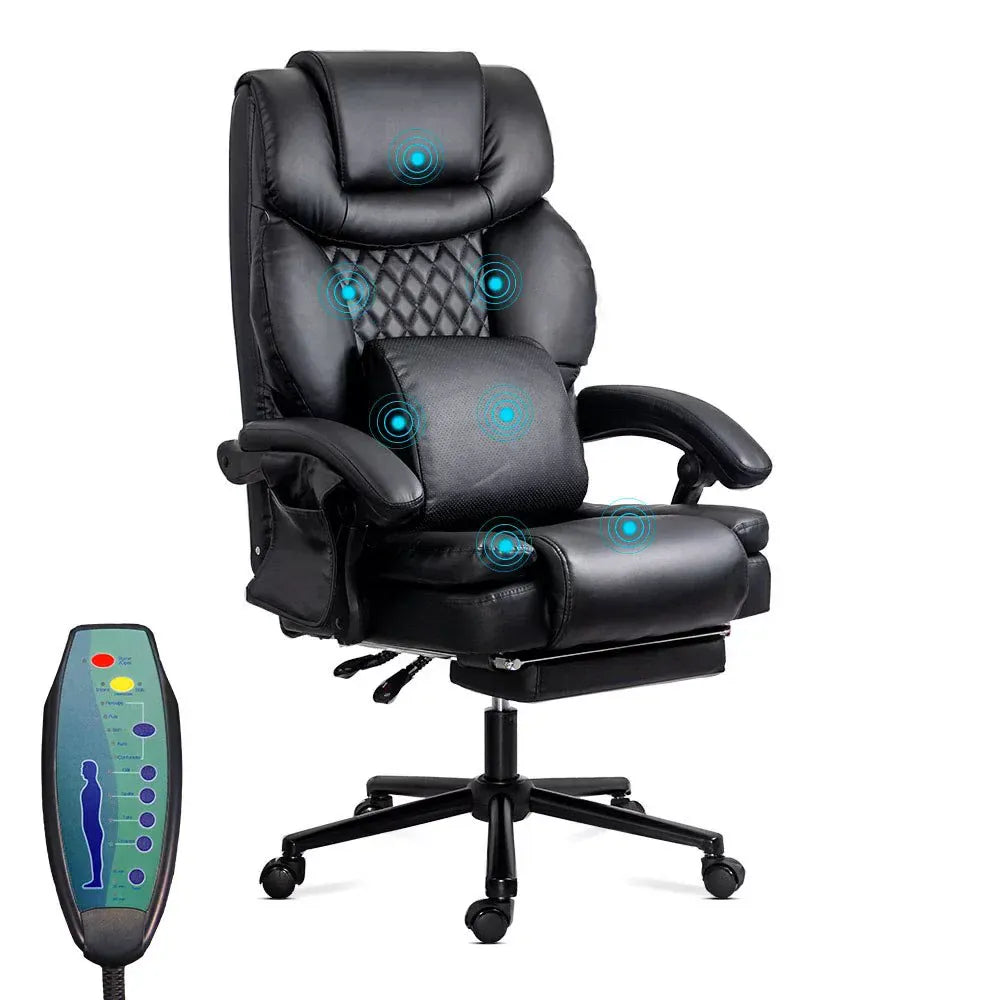 Scaun birou masaj extensibil 150kg OFF935 Tensor NEGRU