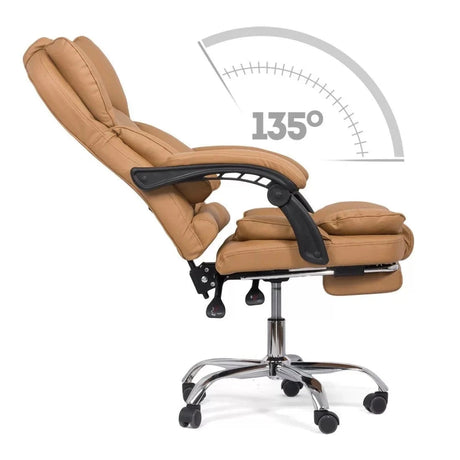 Scaun birou piele perne relaxare OFF415 Relax Joy