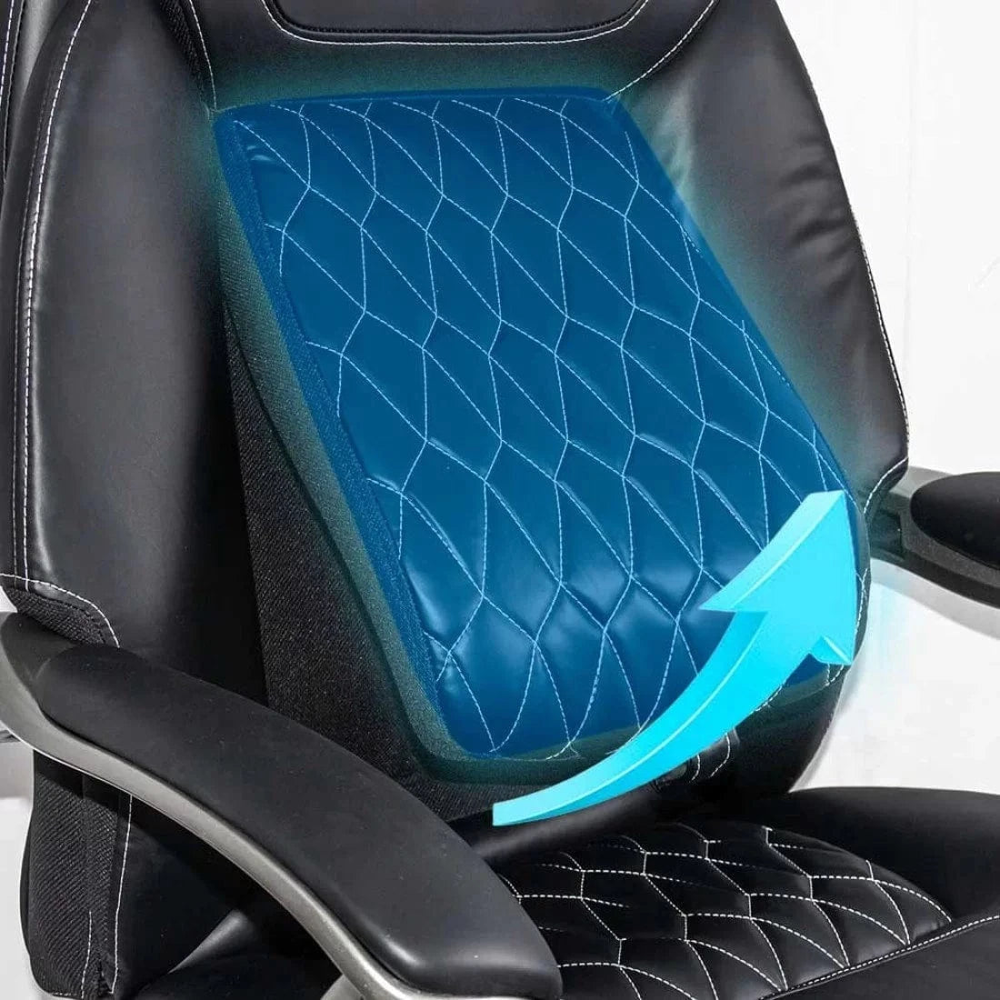 Scaun birou piele relaxare cadru otel 150 kg OFF950 Avi NEGRU