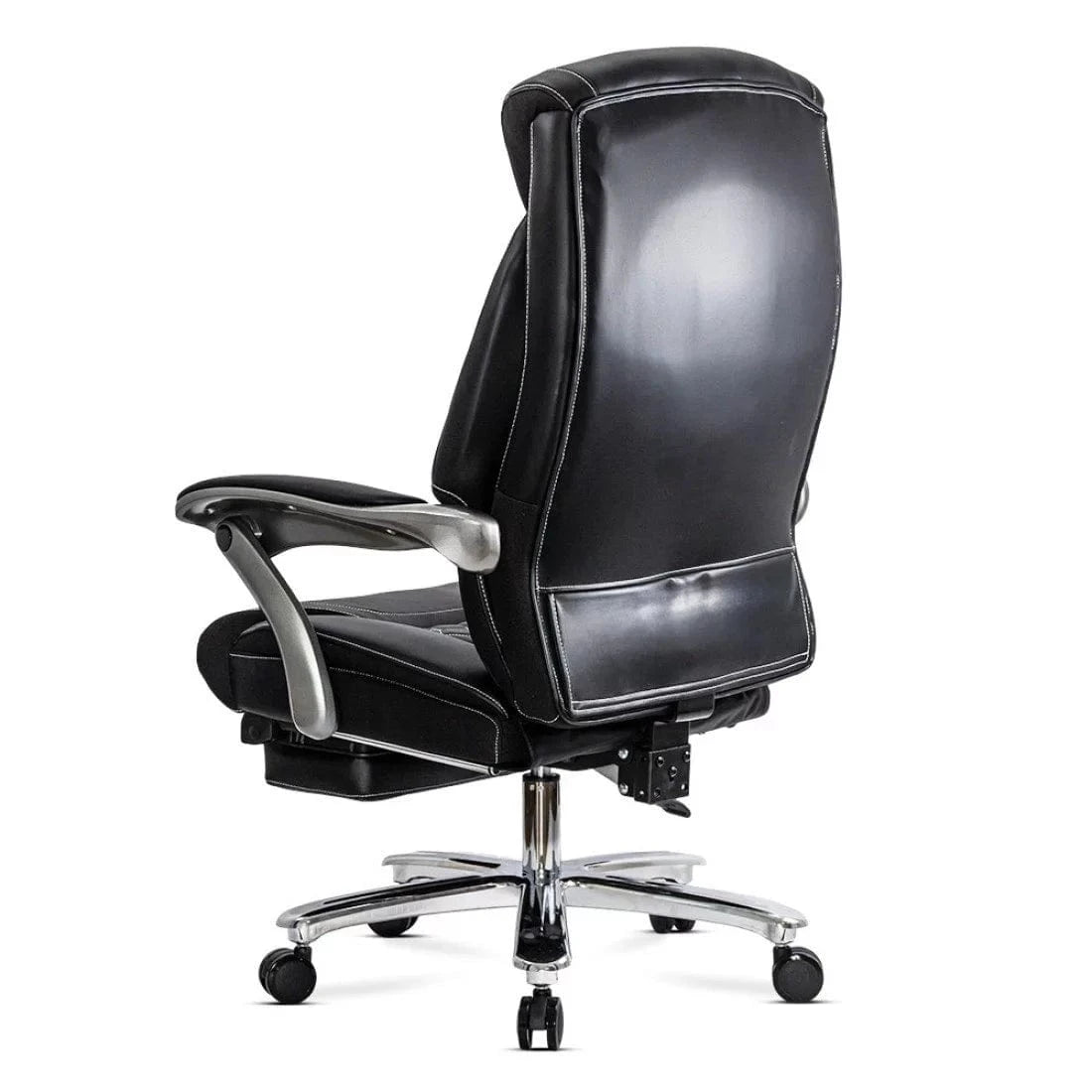 Scaun birou piele relaxare cadru otel 150 kg OFF950 Avi NEGRU